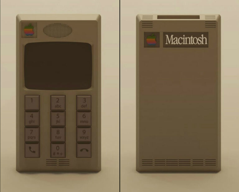 Como seria o iPhone se tivesse sido criado nos anos 1980
