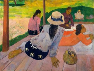 A Siesta, de Paul Gauguin