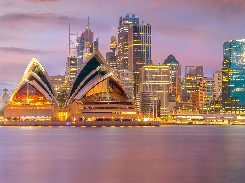 Cidade de Sydney, Austrália, destino famoso para intercâmbio